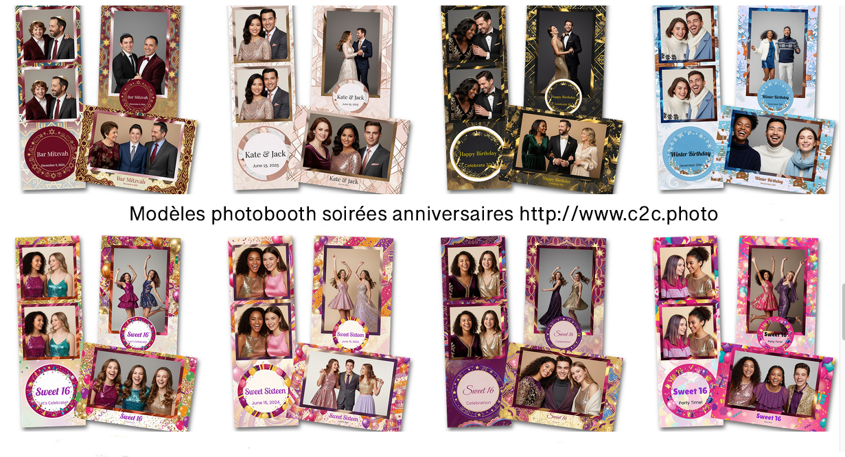 Modèles photobooth anniversaire Alsace 2